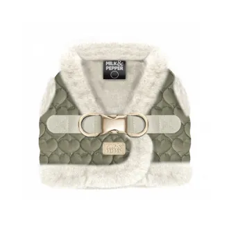 Softgeschirr CLARICE mit Herzchen und Kunstfell