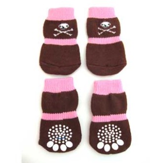 ABS-Hundesocken Skull Gr. XS, S (4 Stück)
