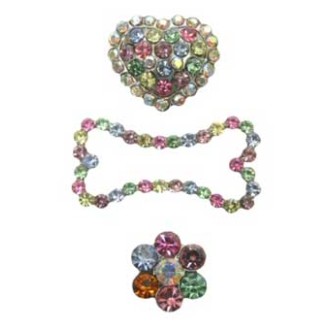 Strassverzierungen multicolor 10 mm