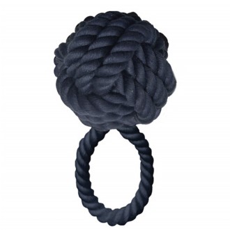 Milk & Pepper Tau-Hundespielzeug Seemannsknoten HAUBAN navy
