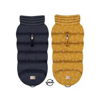 Milk & Pepper Wende-Hundemantel LILY mit chinesischen Blüten