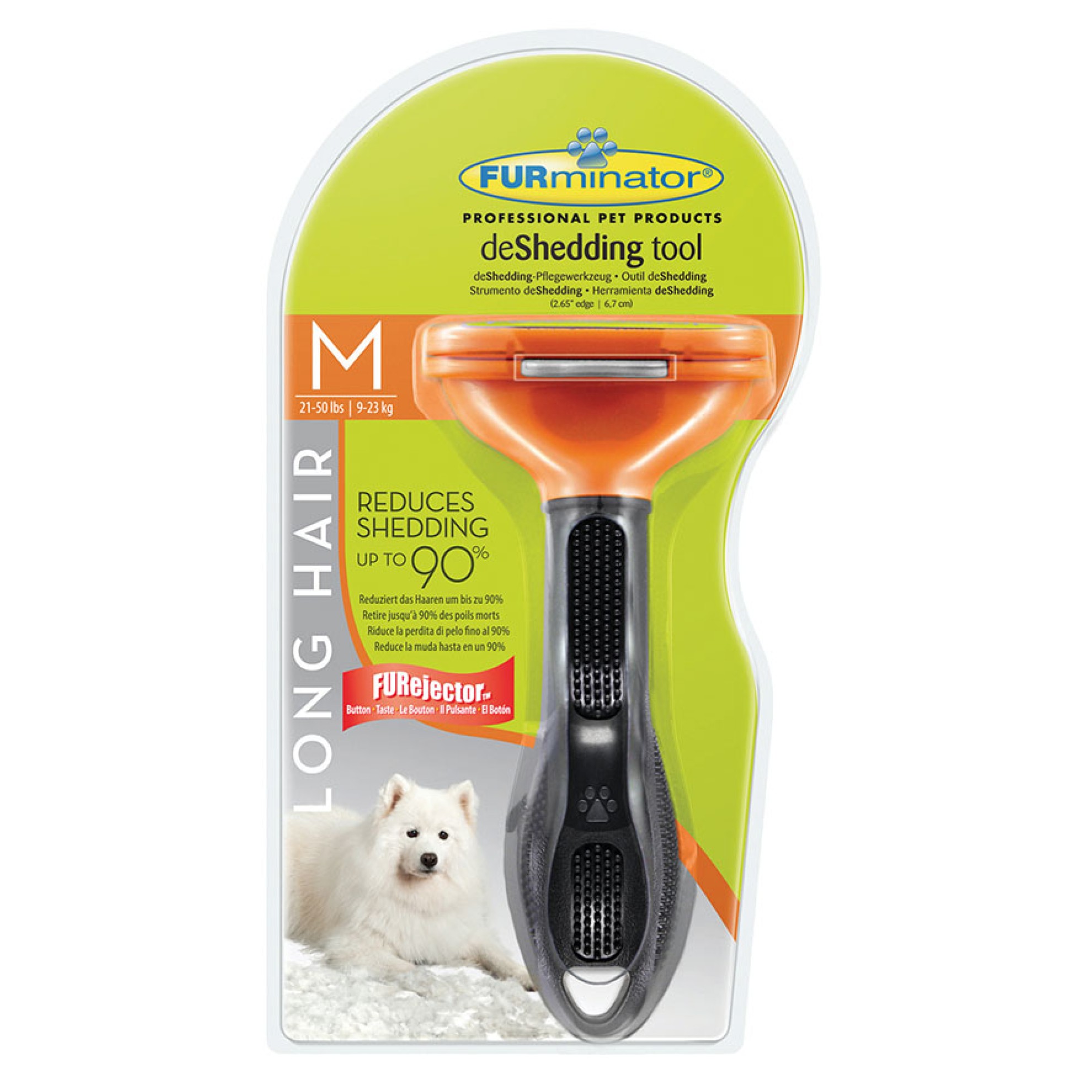 Furminator deShedding Tool für langhaarige Hunde
