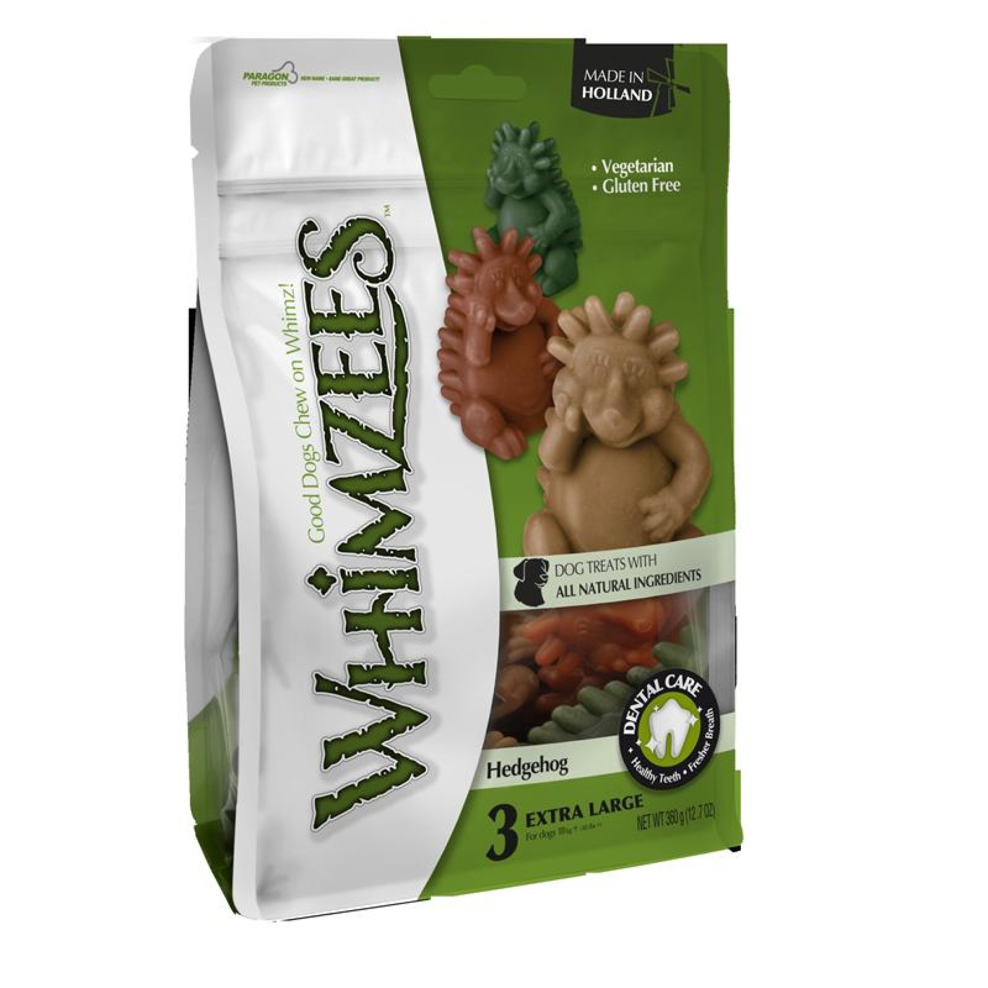 Whimzees Igel Größe XL, Whimzees Zahnpflege Snack Hund