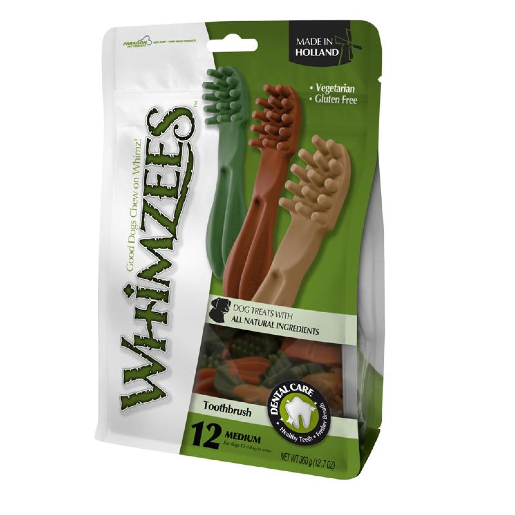 Whimzees Zahnbürste M, Whimzees Zahnpflege Snack Hund