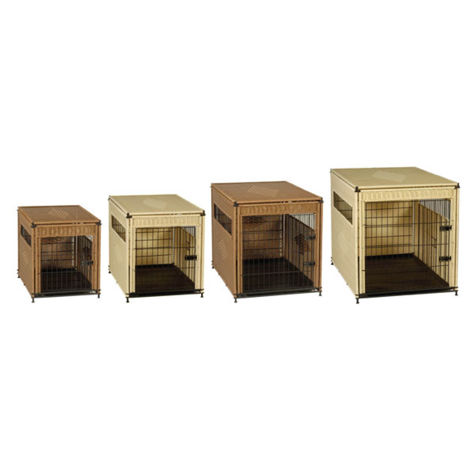 Rattan-Hundebox Nizza camel, Hundetransportbox, Hundetransportkäfig